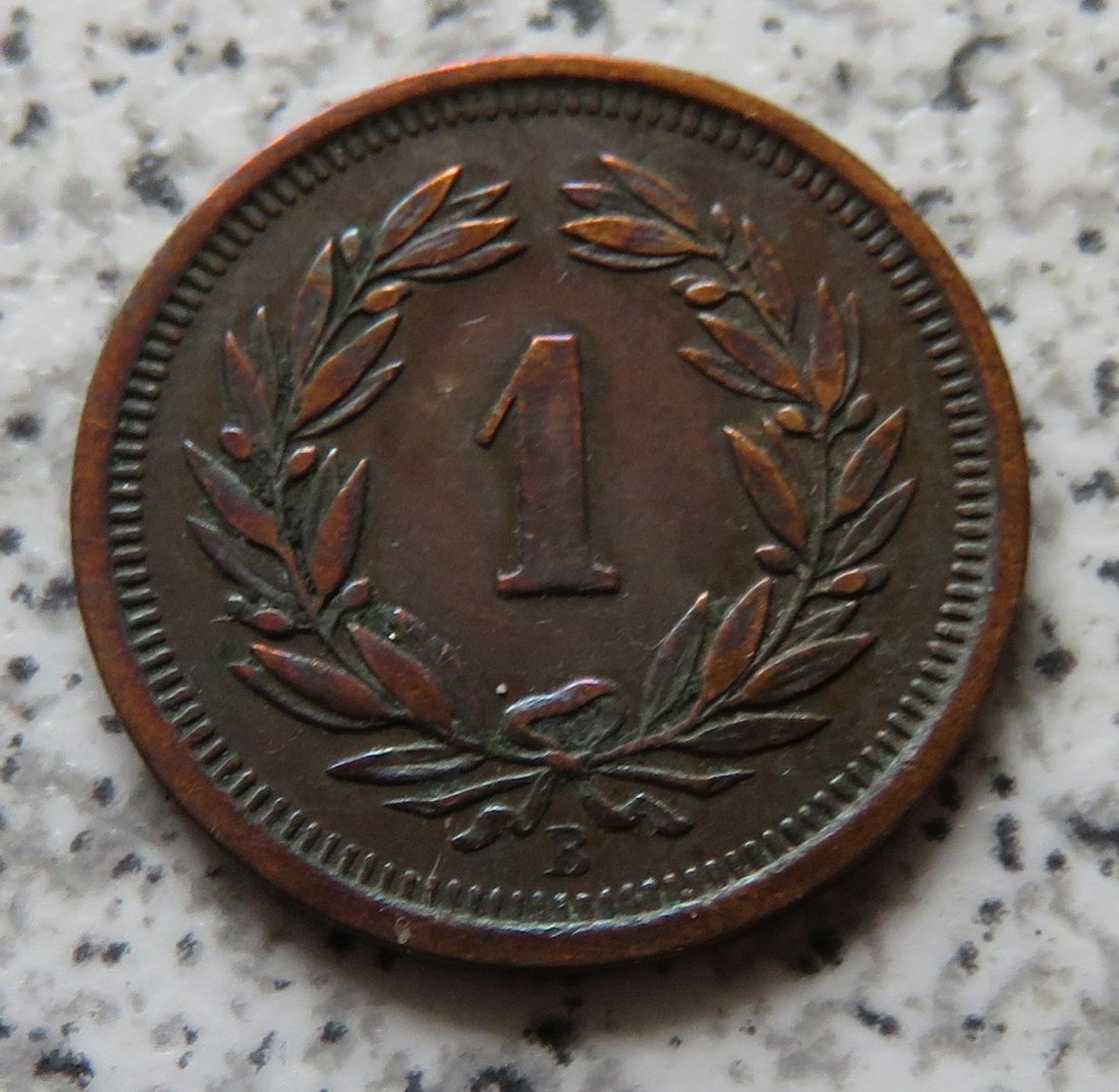  Schweiz 1 Rappen 1907 B   