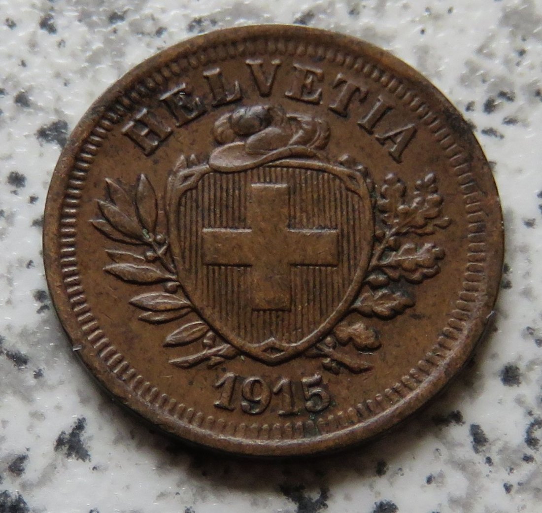  Schweiz 1 Rappen 1915 B   