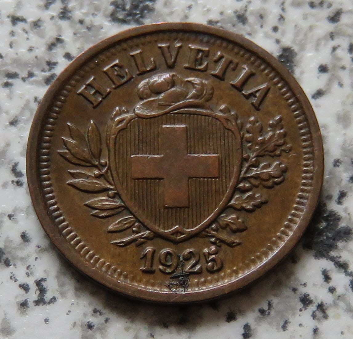 Schweiz 1 Rappen 1925 B   
