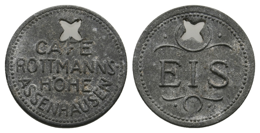  Bayern, Assenhausen Cafe Rottmanns Höhe, EIS; Menzel 829   