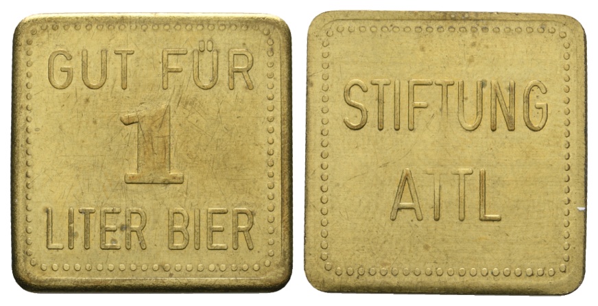  Bayern, Attel Stiftung, Gut für 1 Liter Bier; Menzel 834   