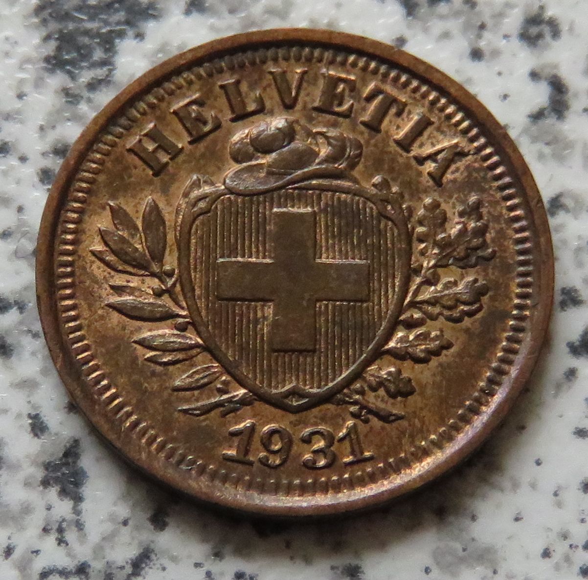  Schweiz 1 Rappen 1931 B   