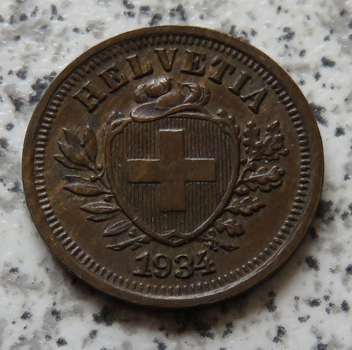  Schweiz 1 Rappen 1934 B   