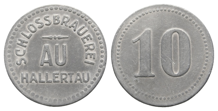  Bayern, Au Hallentau Schlossbrauerei, WZ: 10; Menzel 849.8   