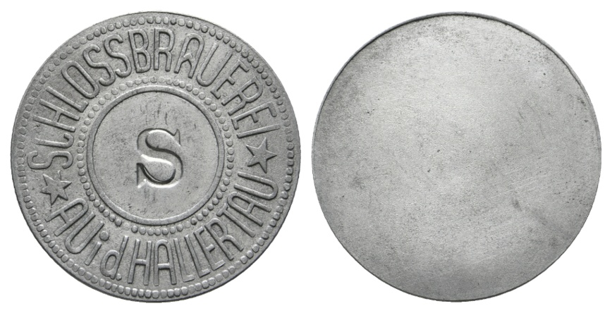  Bayern, Au i.d. Hallentau Schlossbrauerei, Buchstabe gepunzt: S; Menzel 850.2   