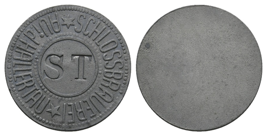  Bayern, Au i.d. Hallentau Schlossbrauerei, Buchstabe gepunzt: ST; Menzel 850.2   