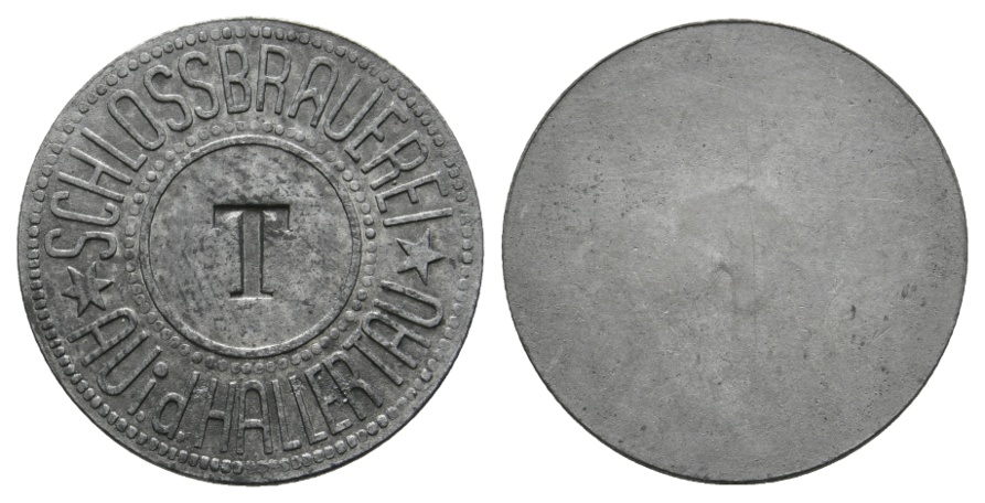  Bayern, Au i.d. Hallentau Schlossbrauerei, Buchstabe gepunzt: T; Menzel 850.2   