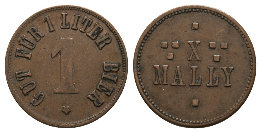  Bayern, Au, X Mally, Gut für 1 Liter Bier; Menzel 852.1   