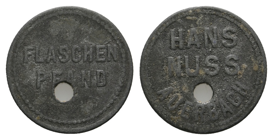  Bayern, AuerbachHans Nussl, Flaschenpfand; Menzel 874.1   