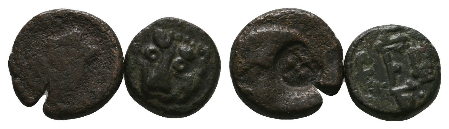  Antike; 2 Kleinmünzen   