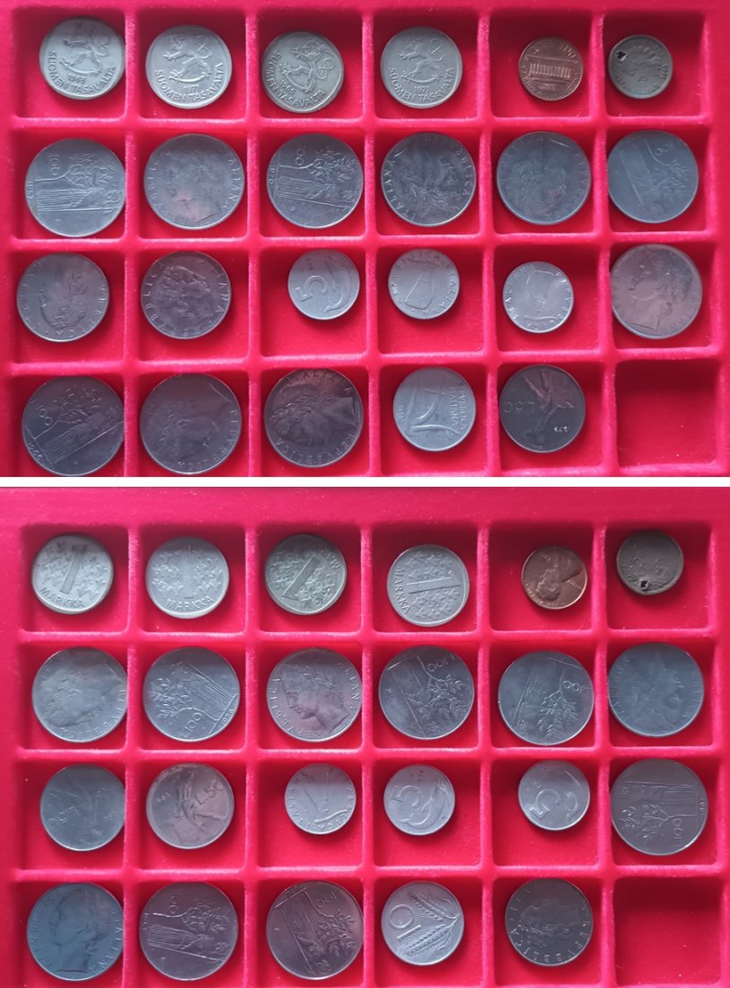  Ausland; Italien (17x); Usa (2x); Finnland (4x); Lose! - ohne Kasten!   