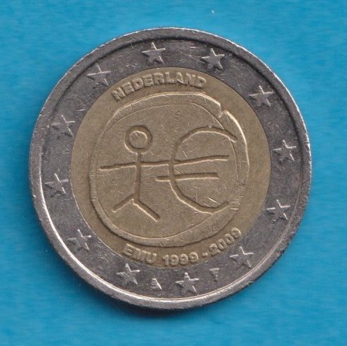  Niederlande 2 Euro 1999 - 2009 10 Jahre WWU   