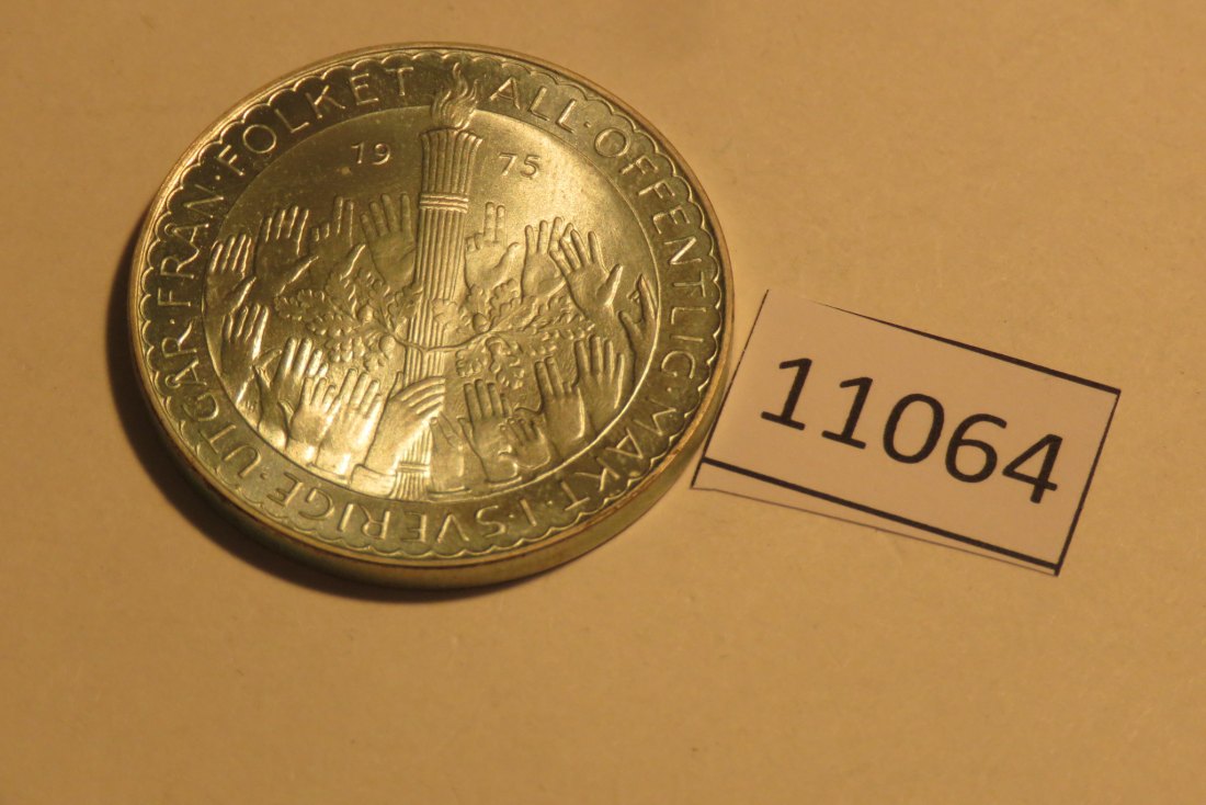 11064 Schweden 1975 - 50 Kronen - Verfassungsreform  -  27,0 g SILBER 0.925   