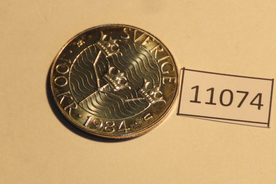  11074 Schweden 1984 - 100 Kronen - Europa - 16,0 g SILBER 0.925   