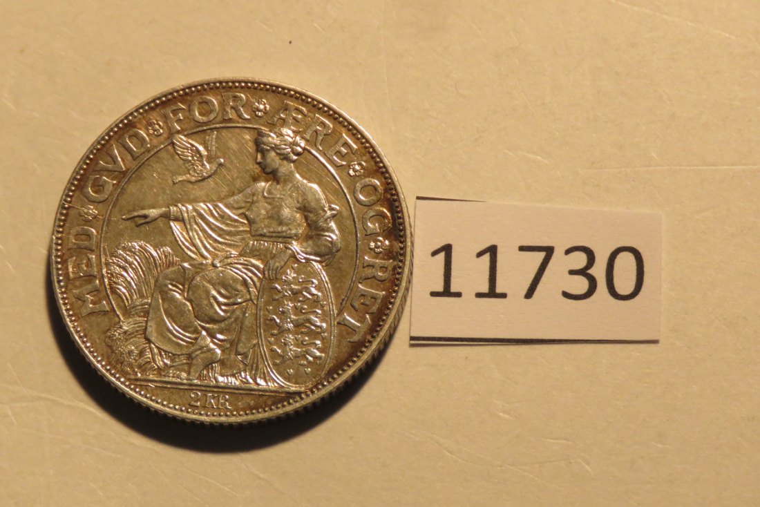  11730 Dänemark 1903 - 2 Kronen -  15,0 g SILBER 0.800   