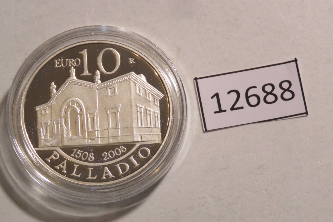  12688  San Marino 2007 - 10 Euro - 500 Jahre Palladio - 22,0 g SILBER 0.925   