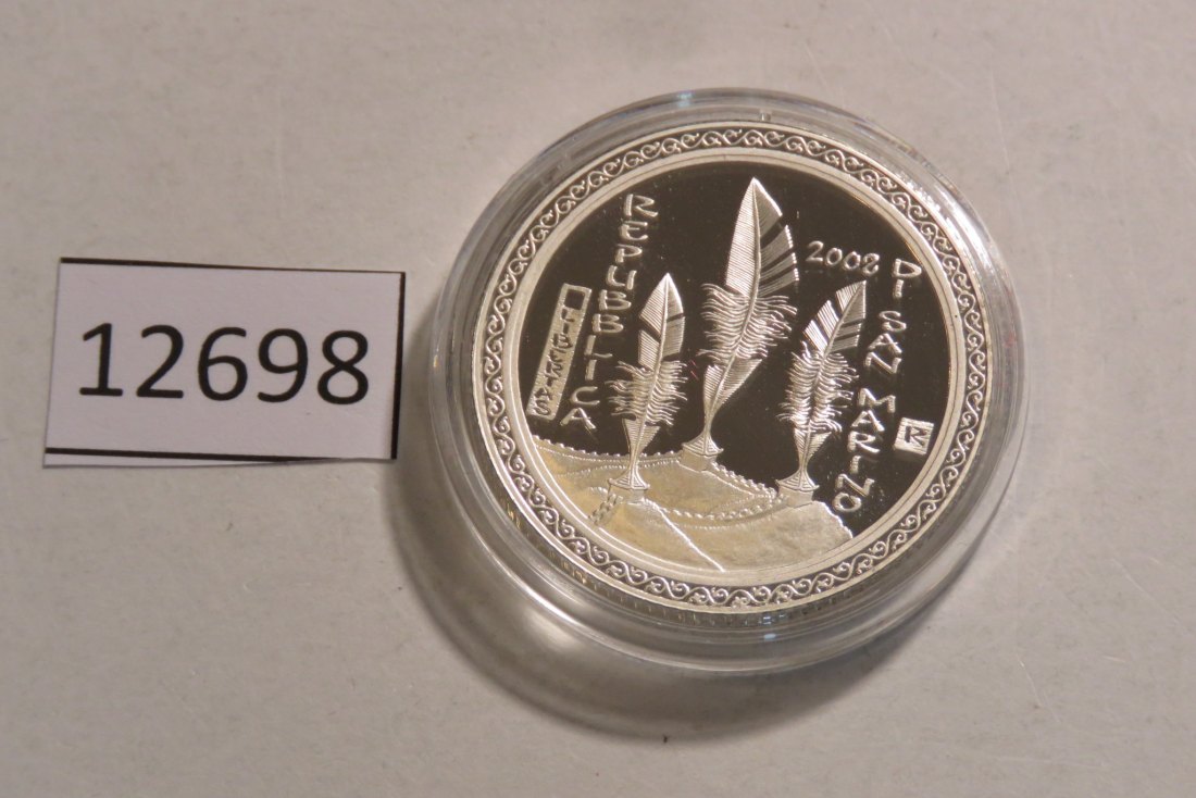  12698  San Marino 2008 - 5 Euro - Olympia Peking - 18,0 g SILBER 0.925   