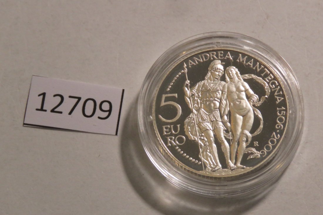 12709 San Marino 2006 - 5 Euro - Mantegna - 18,0 g SILBER 0.925