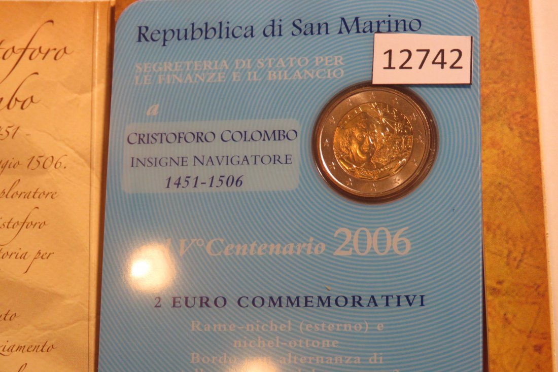  12742 San Marino 2006 - 2 Euro - Kolumbus   