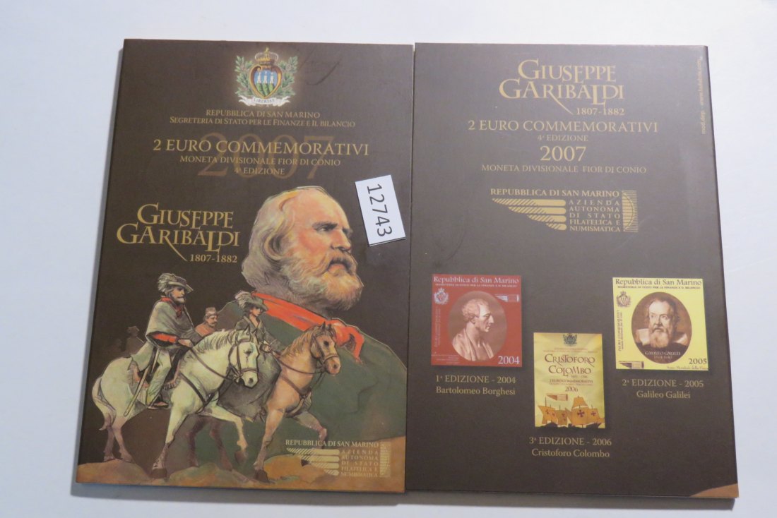  12743 San Marino 2007 - 2 Euro - Garibaldi   