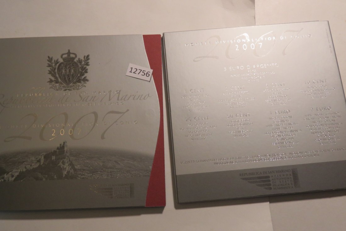  12756 San Marino 2007 - KMS + 5 Euro - Chancengleichheit - 18,0 g Silber 0.925   