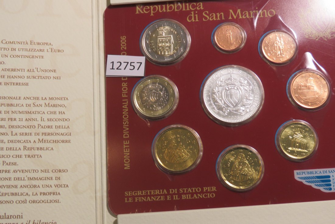  12757 San Marino 2006 - KMS + 5 Euro - Meliorre Delfico - 18,0 g Silber 0.925   