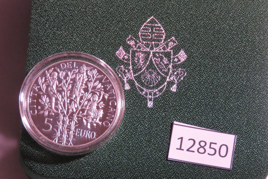  12850 Vatikan 2005 - 5 Euro - 60 Jahre Kriegsende - 18,0 g Silber 0.925   