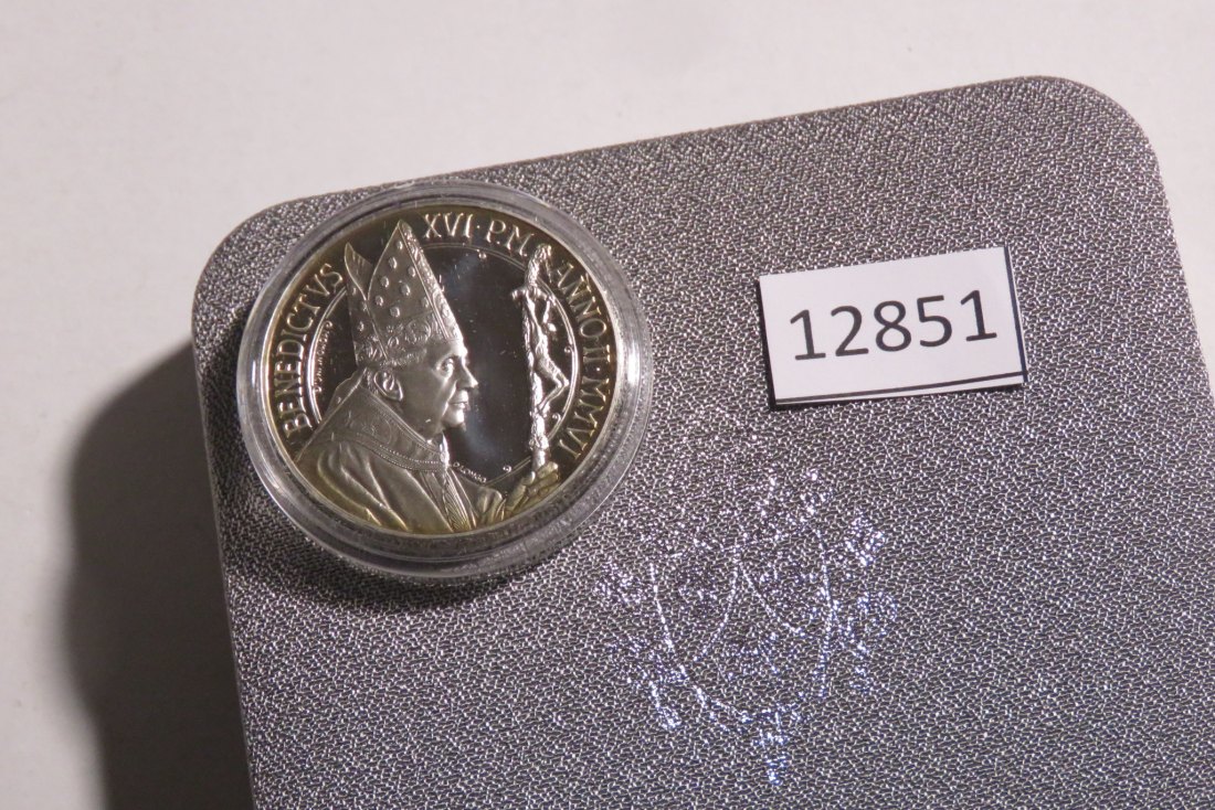  12851 Vatikan 2006 - 5 Euro - Papst Benedikt XVI. - 18,0 g Silber 0.925   