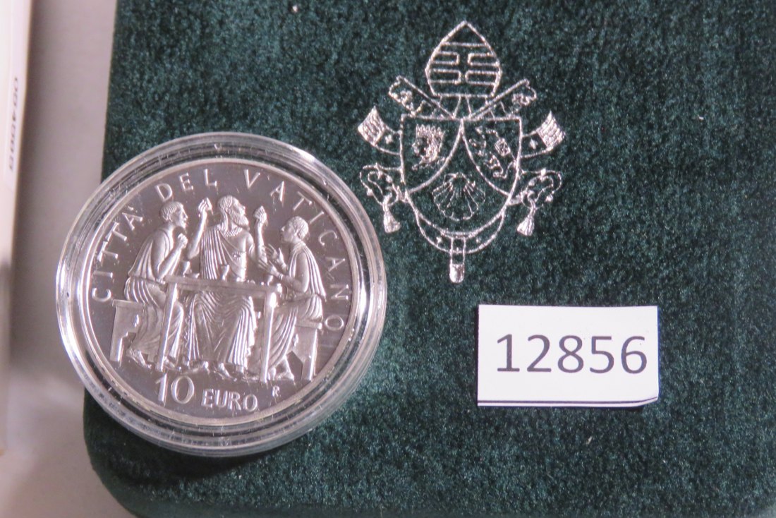  12856 Vatikan 2005 - 10 Euro - Jahr der Eucharistie - 22.0 g Silber 0.925   