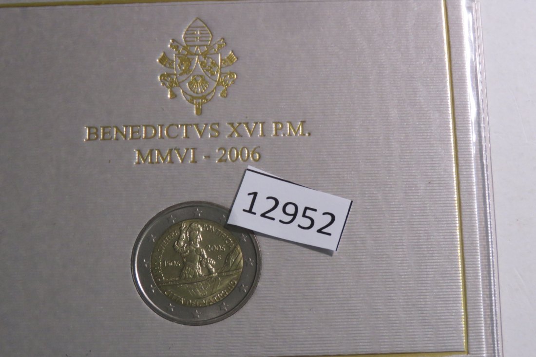  12952 Vatikan 2006 - 2 Euro Mäppchen   