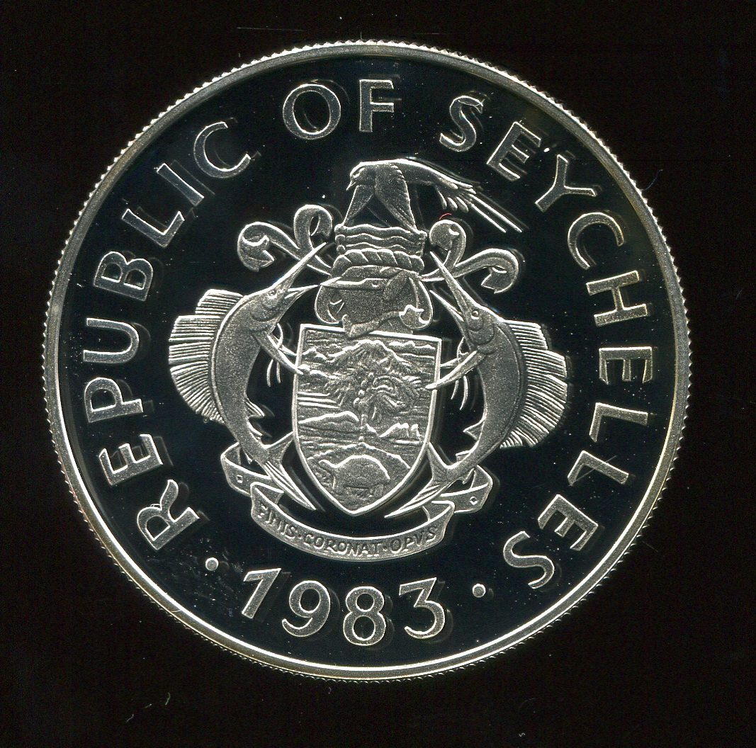  Seychellen 25 Rupees Silbermünze 925 Ag 28,28 g in PP mit Zertifikat   