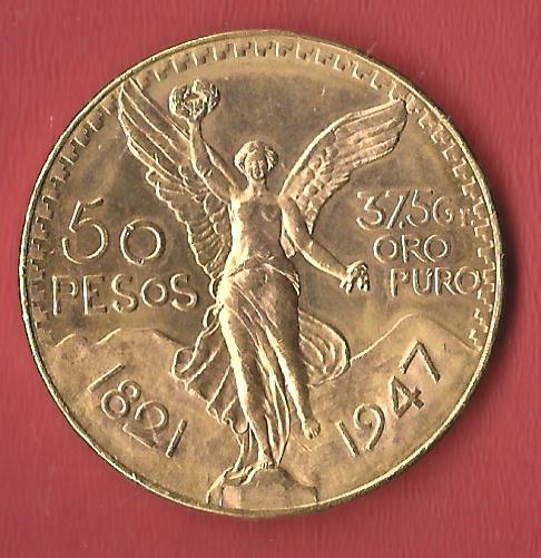  Mexico 1923 Gold 50 Pesos Mexiko 37,5 Gr. Feingold Top Frank Maurer Koblenz AK 805   