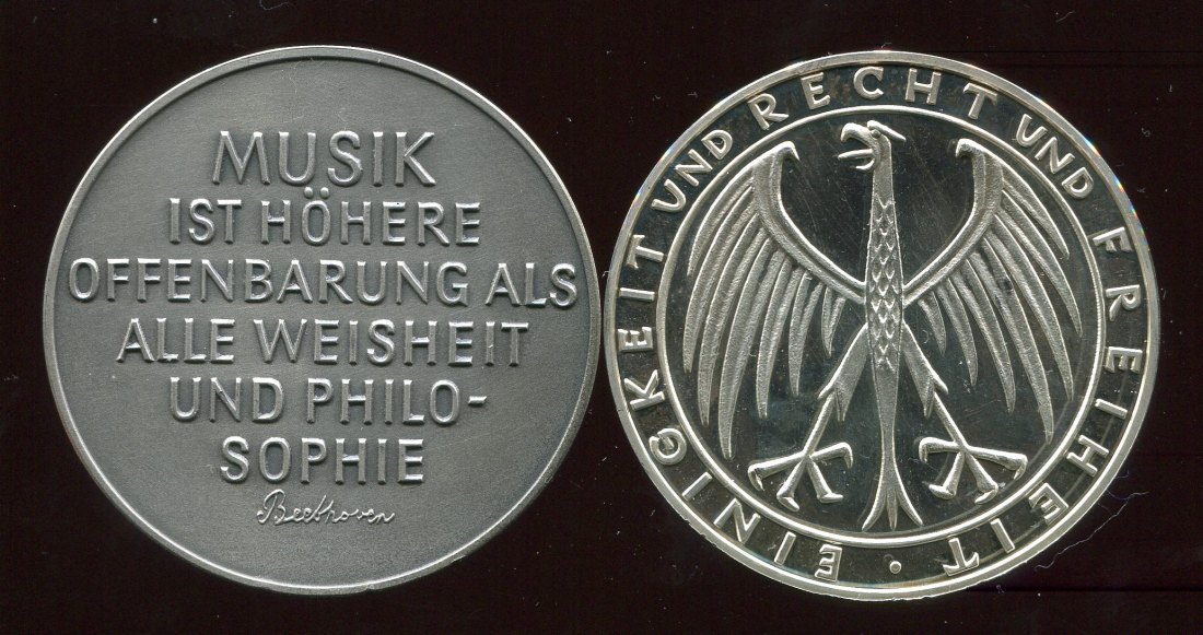  2 Silbermedaillen je in 1000 Ag mit Randpunze ca. 50g   