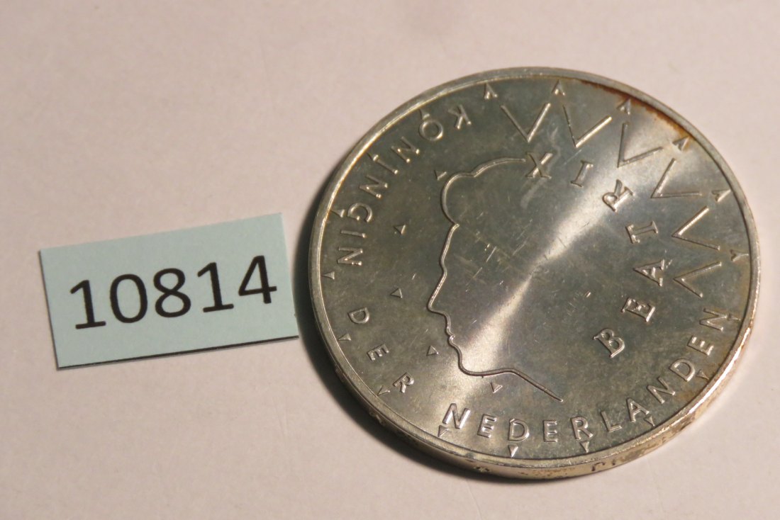  11814 Niederlande 1987 - 50 Gulden - Goldene Hochzeit - 25,0 g SILBER 0.925   