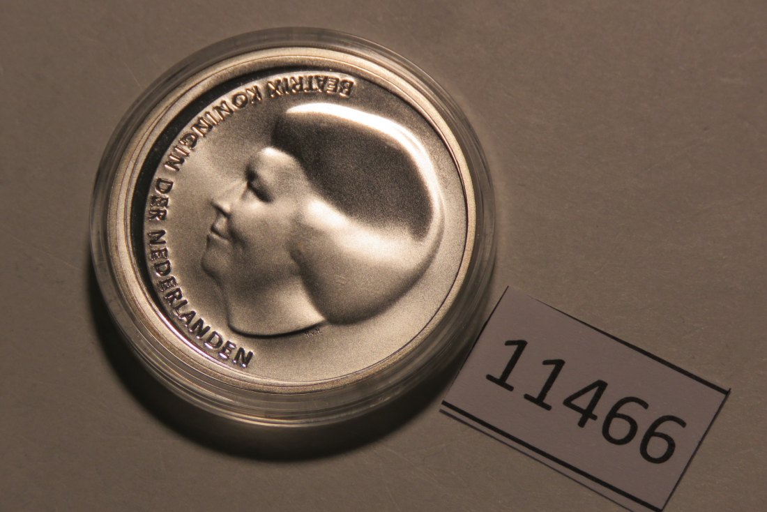  11466 Niederlande 2002 - 10 Euro - Willem + Maxima - 17,8 g SILBER 0.925   