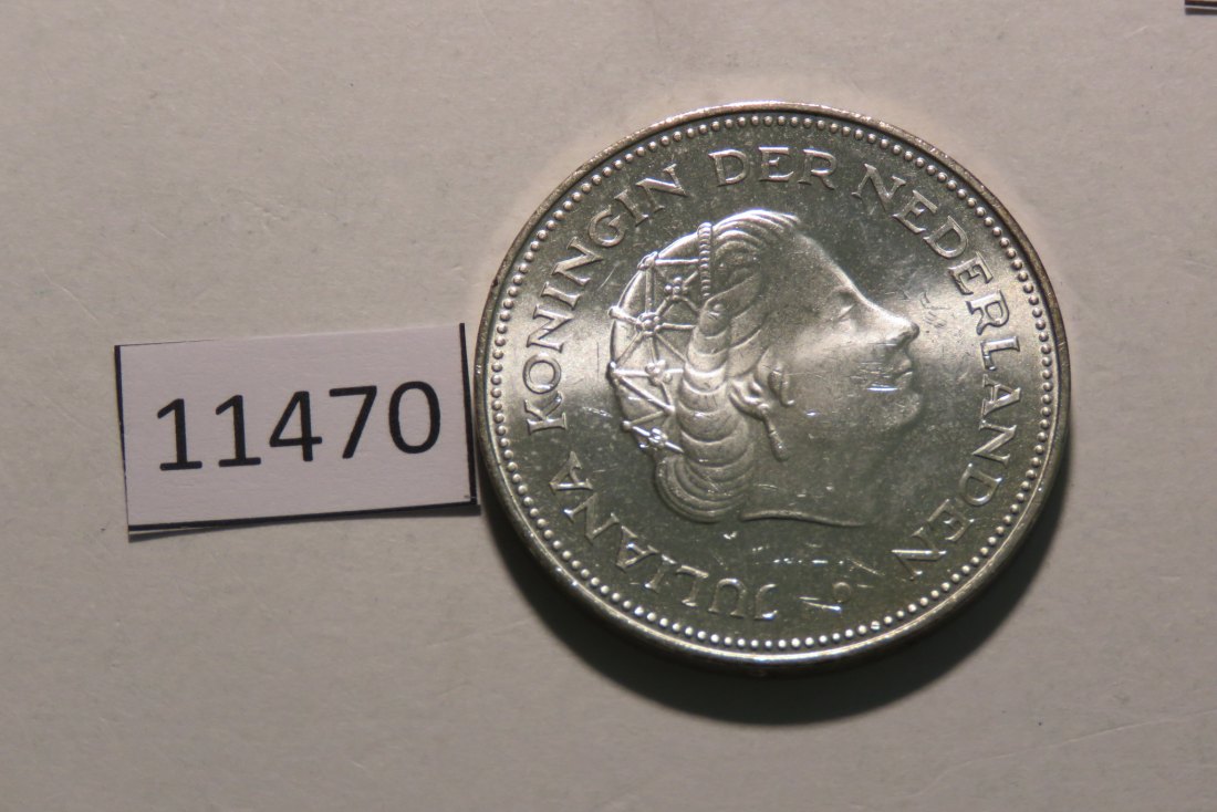  11470 Niederlande 1970 - 10 Gulden  - 25,0 g SILBER 0.720   