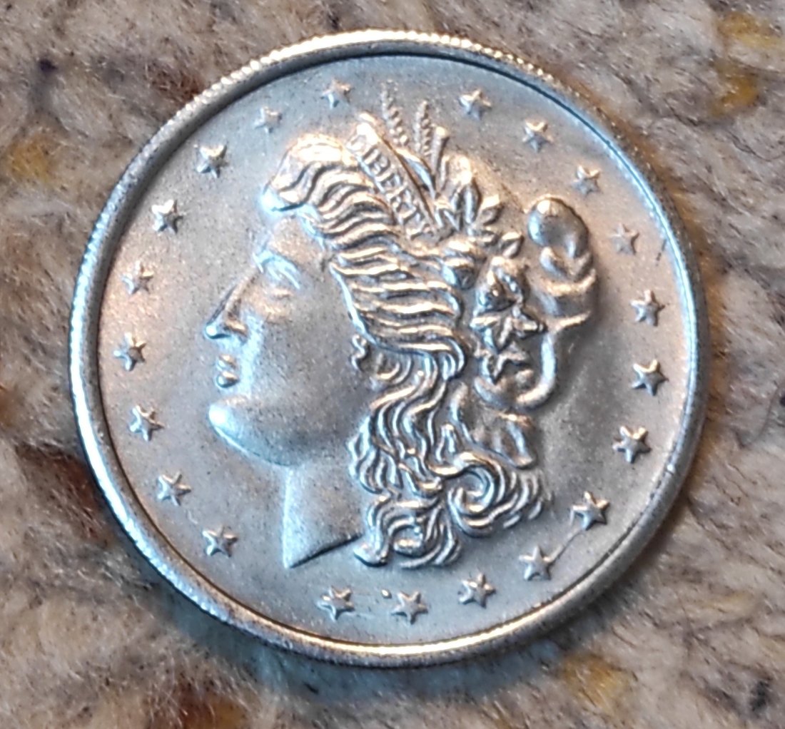  USA Handelsdollar Replik ohne Jahr, makellos wie echt   