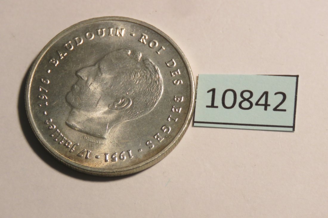  10843 Belgien 1976 - 250 Franc niederländisch - 25,0 g SILBER 0.835   