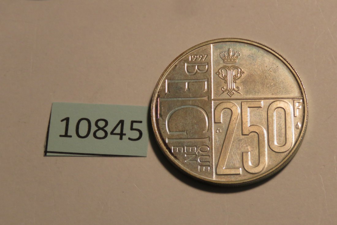  10845 Belgien 1997 - 250 Franc 60 Jahre Paola - 18,75 g SILBER 0.925   