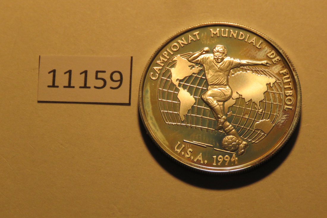  11159 Andorra 1993 - 10 Diners - Fußball WM USA - 31,47 g SILBER 0.925   