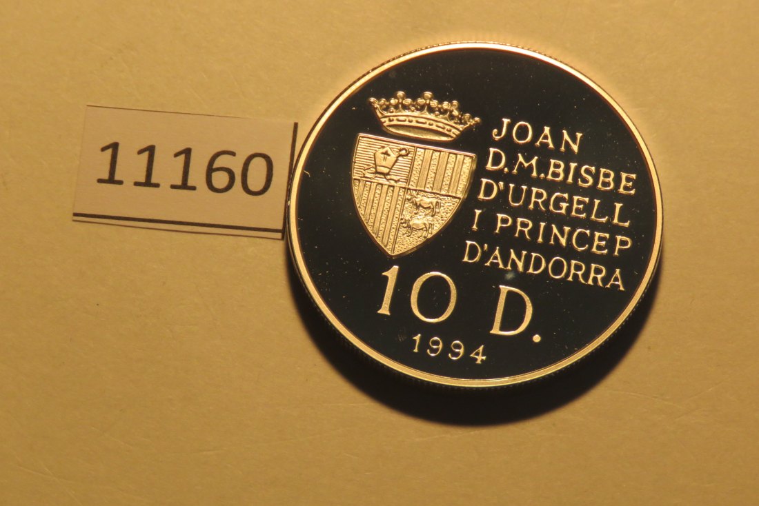  11160 Andorra 1994 - 10 Diners - Olympia Radsport - 31,47 g SILBER 0.925   