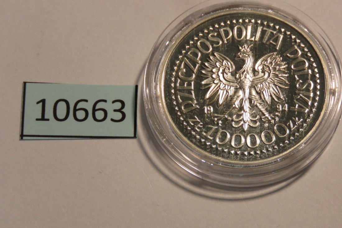  10663 Polen 1994 - 100.000 Zloty - 50 Jahre Warschauer Aufstand -  16,5 g SILBER 0.750   