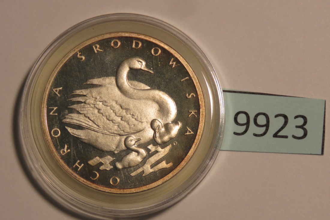  9923 Polen 1984 - 500 Zloty - Schwan -  16,5 g SILBER 0.625   