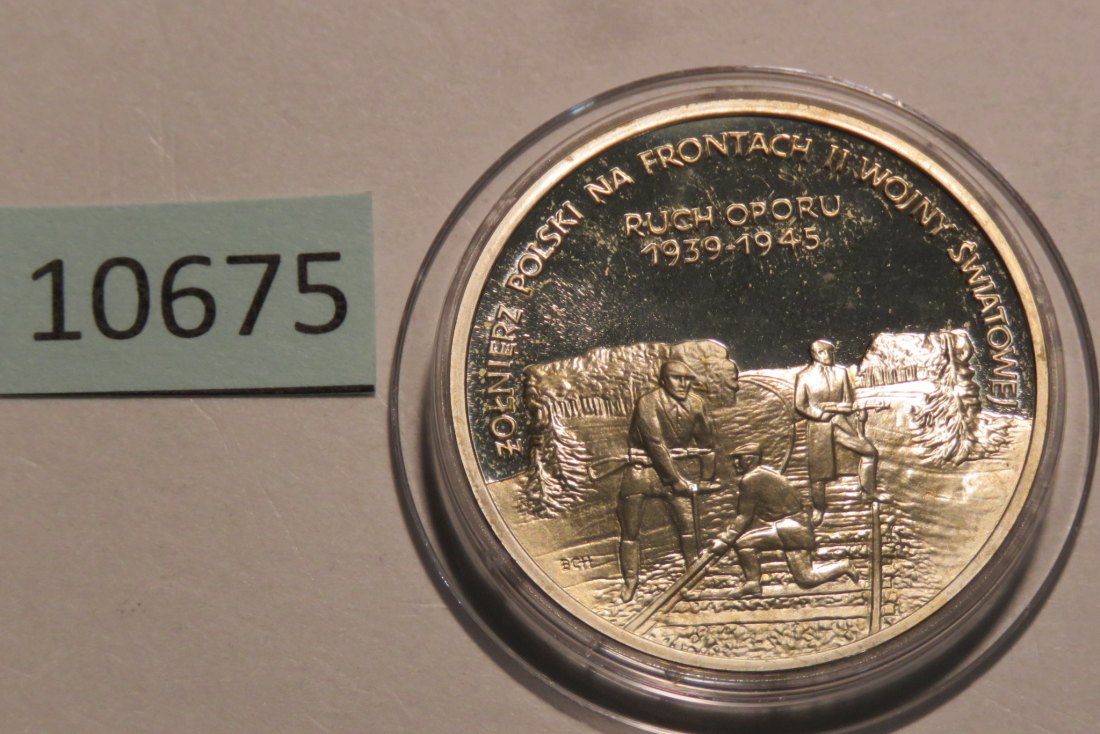  10675 Polen 1993 - 200.000 Zloty - WW II - Partisanen -  16,5 g SILBER 0.750   