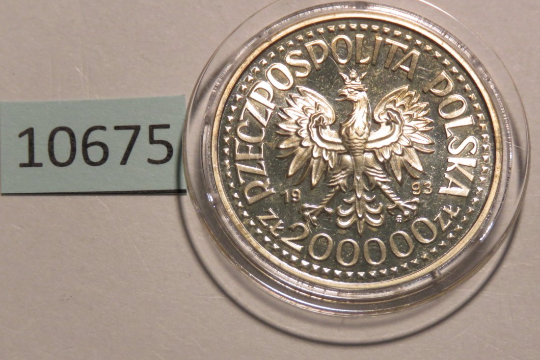  10675 Polen 1993 - 200.000 Zloty - WW II - Partisanen -  16,5 g SILBER 0.750   