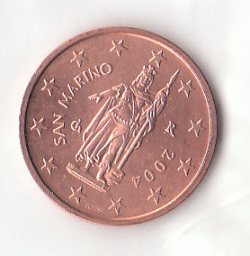  2 Cent San Marino 2004 (F277) prägefrischb.   