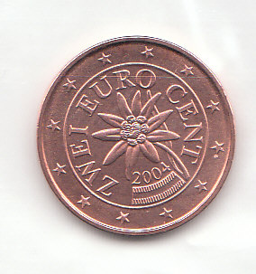  2 Cent Österreich 2004 (F279) prägefrisch b.   