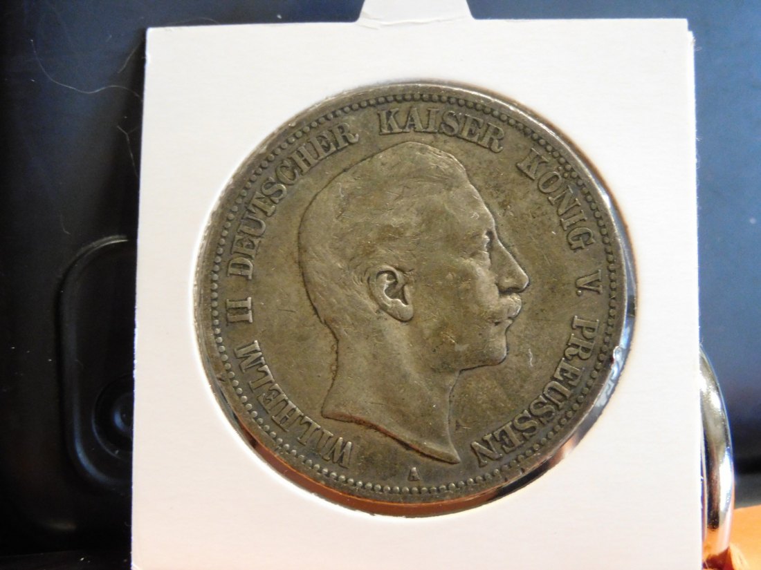  GERMANY 5 MARK 1891 PRUSSIA.GRADE-PLEASE SEE PHOTOS.   