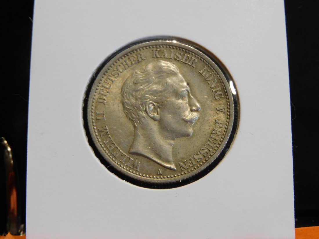  GERMANY 2 MARK 1907 PRUSSIA.GRADE-PLEASE SEE PHOTOS.   