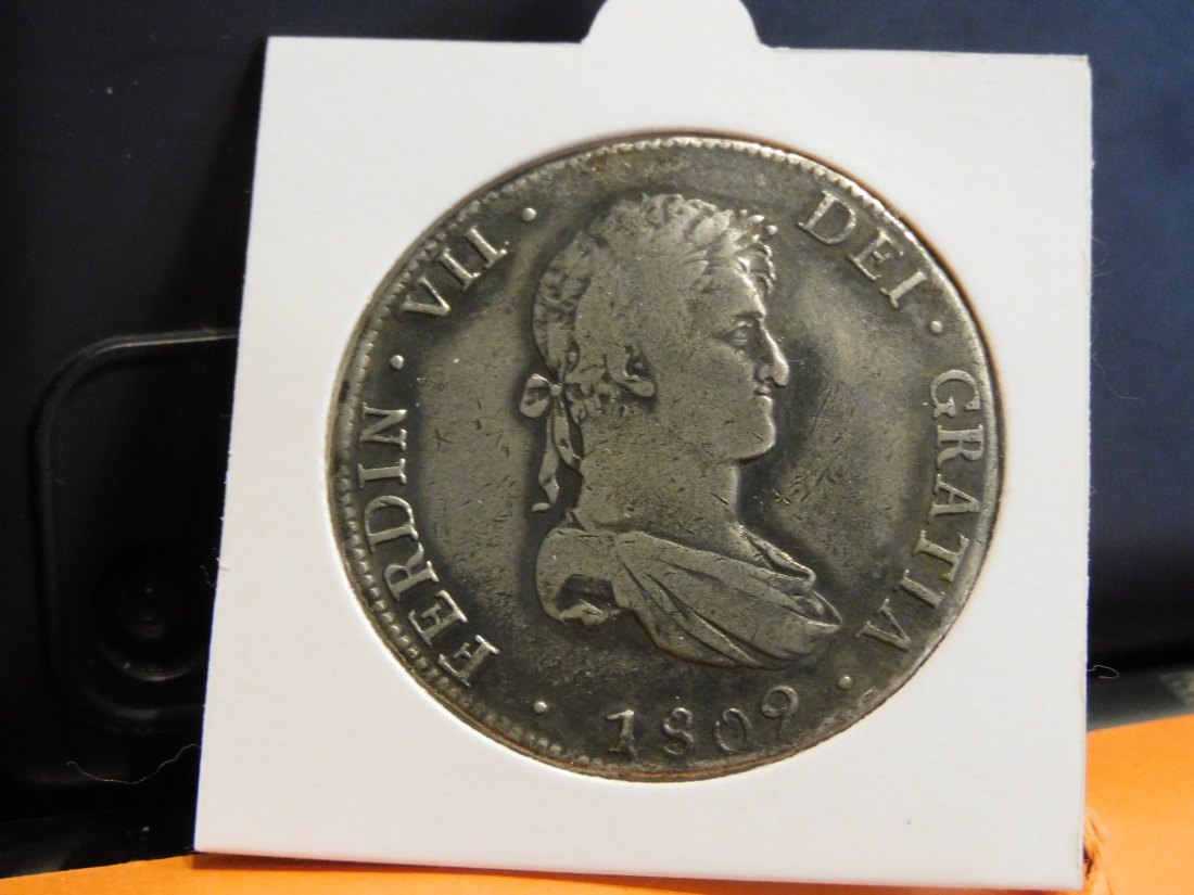  BOLIVIA [UNDER SPAIN] 8 REALES 1809 PTS-PI.GRADE-PLEASE SEE PHOTOS.   